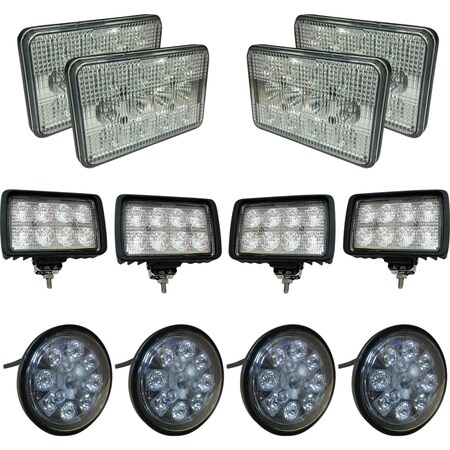 Tiger Lights 12V Complete LED Light Kit For John Deere 9100, 9300T Off-Road Light; JDKit-7